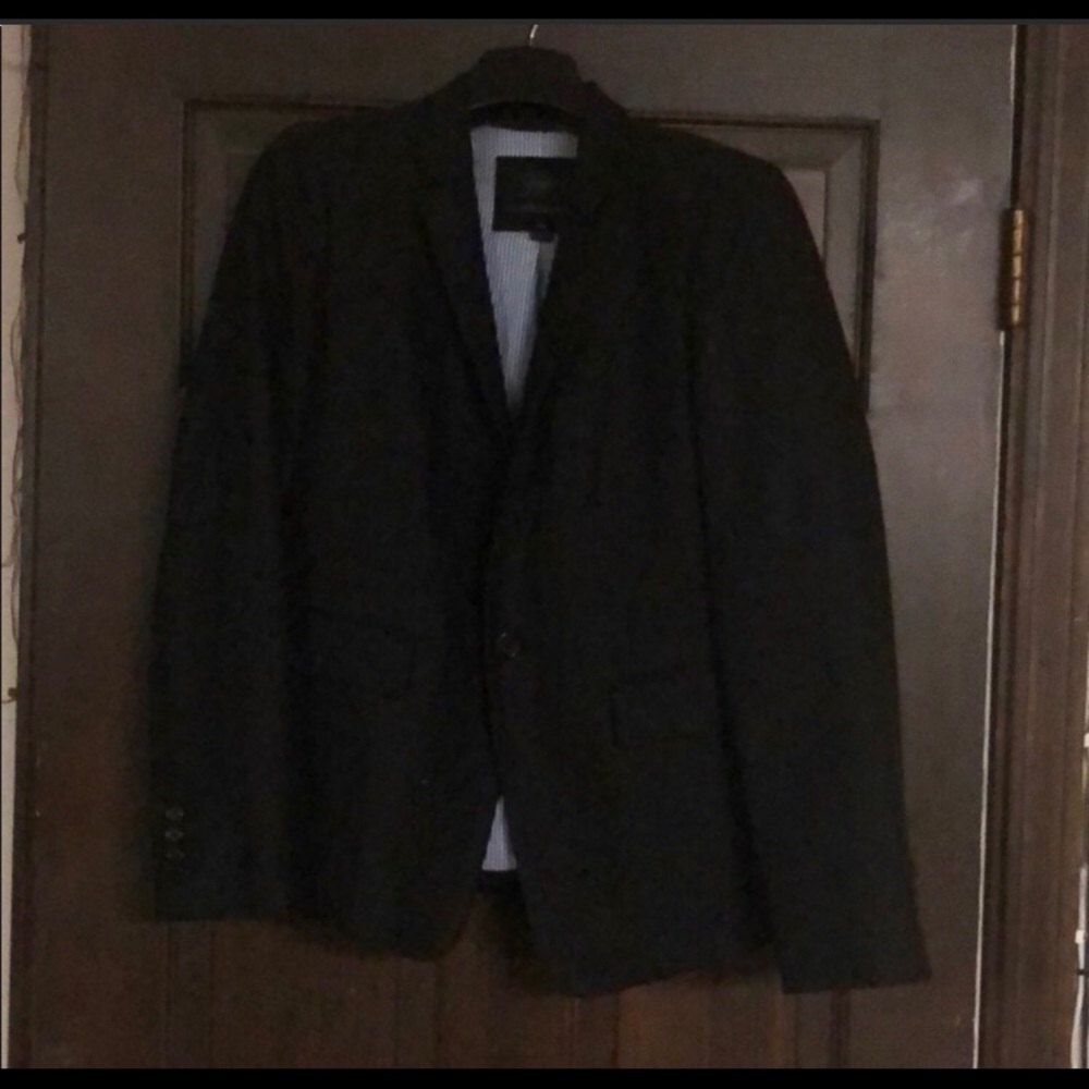 J. Crew Regent Linen Blazer - black 10P
